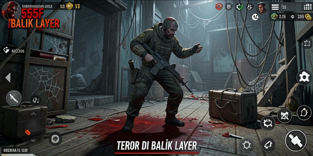 Gameplay mencekam dalam dunia penuh teror.