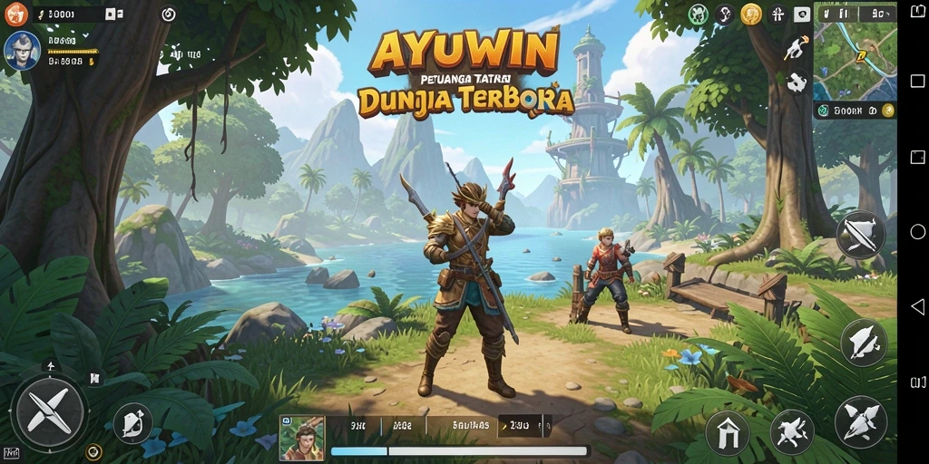 Tampilan gameplay AYUWIN yang memukau dalam dunia Open World.