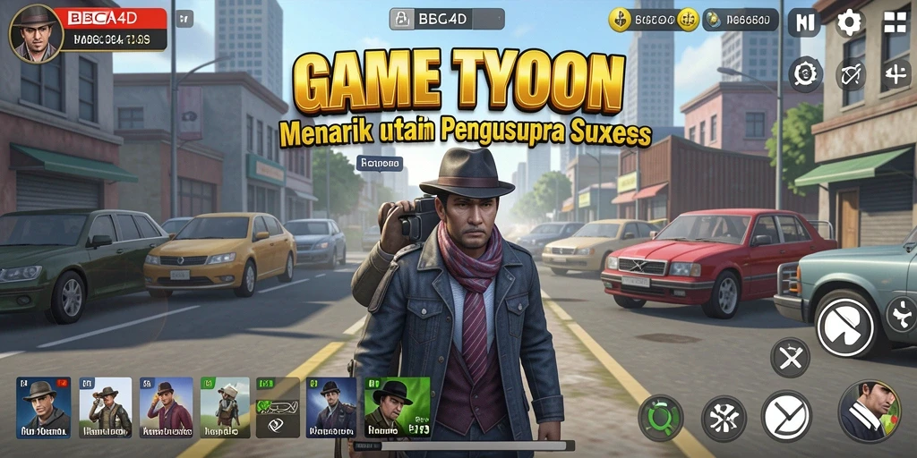 Gameplay BBCA4D yang menantang dan strategis.
