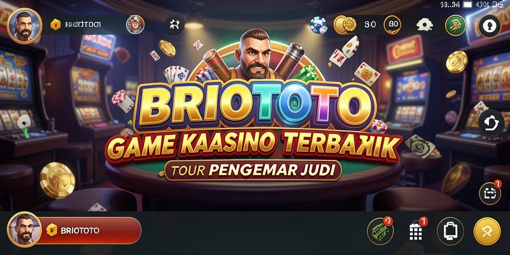 Tangkapan layar gameplay BRIOTOTO yang menunjukkan keseruan permainan kasino.