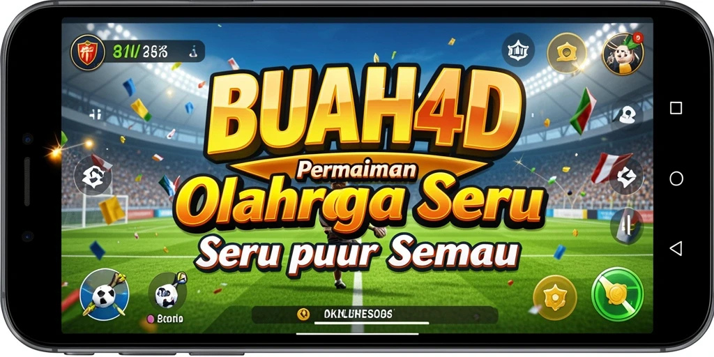 Screenshot menunjukkan momen seru dalam permainan olahraga BUAH4D.