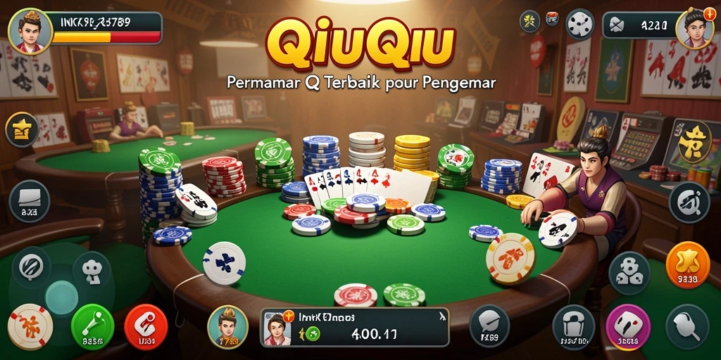 Tampilan permainan QiuQiu yang menarik dan seru di INK789.