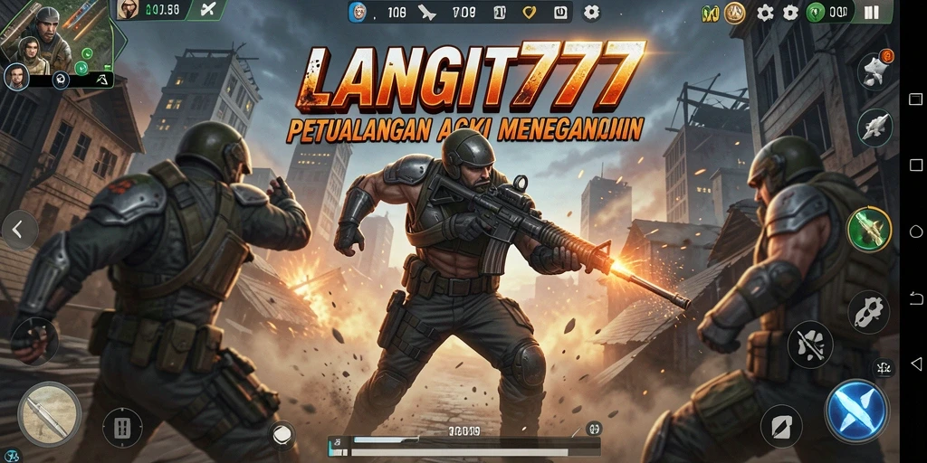Screenshot LANGIT777 memperlihatkan aksi mendebarkan dalam gameplay.