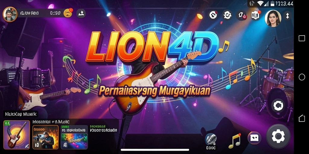 Gameplay LION4D yang seru dan interaktif di dunia musik.
