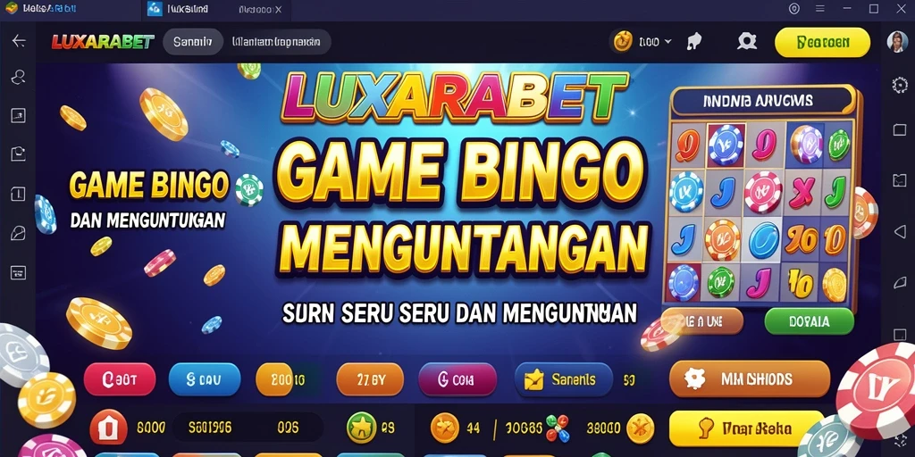 Tampilan permainan Bingo yang menarik dan interaktif di LUXARABET.