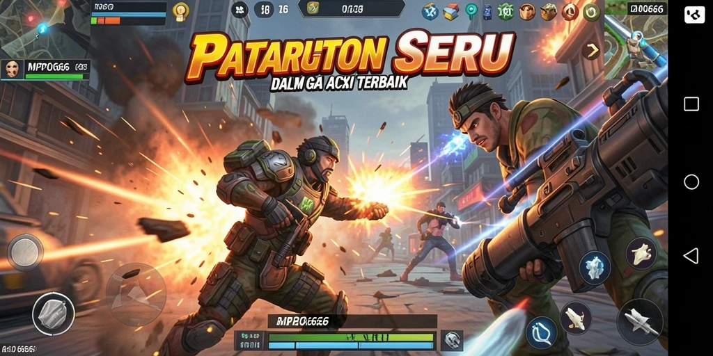 Tampilan gameplay aksi seru dalam MPO666 dengan grafis memukau.